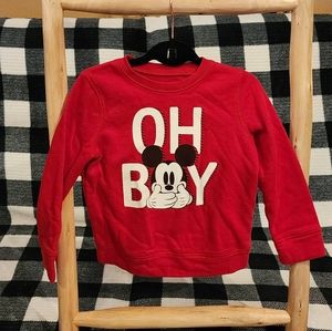 Boys Disney Mickey Mouse softest fleece sweatshirt size 5T